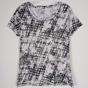 Exertek M Women's Athletic T-shirt Black White Gray Pre-owned